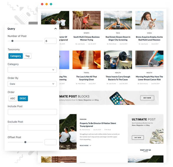 PostX - Gutenberg Post Blocks 7 Post Query Builder