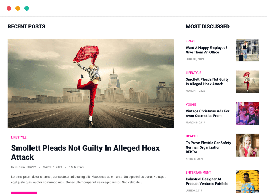 Pro Features 13 Blog Listing