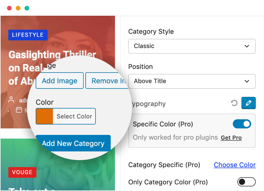 Pro Features 8 Category Style