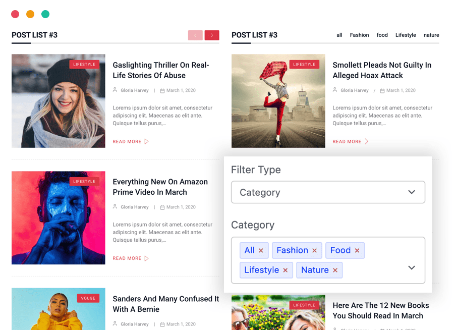 Pro Features 2 Post Filter
