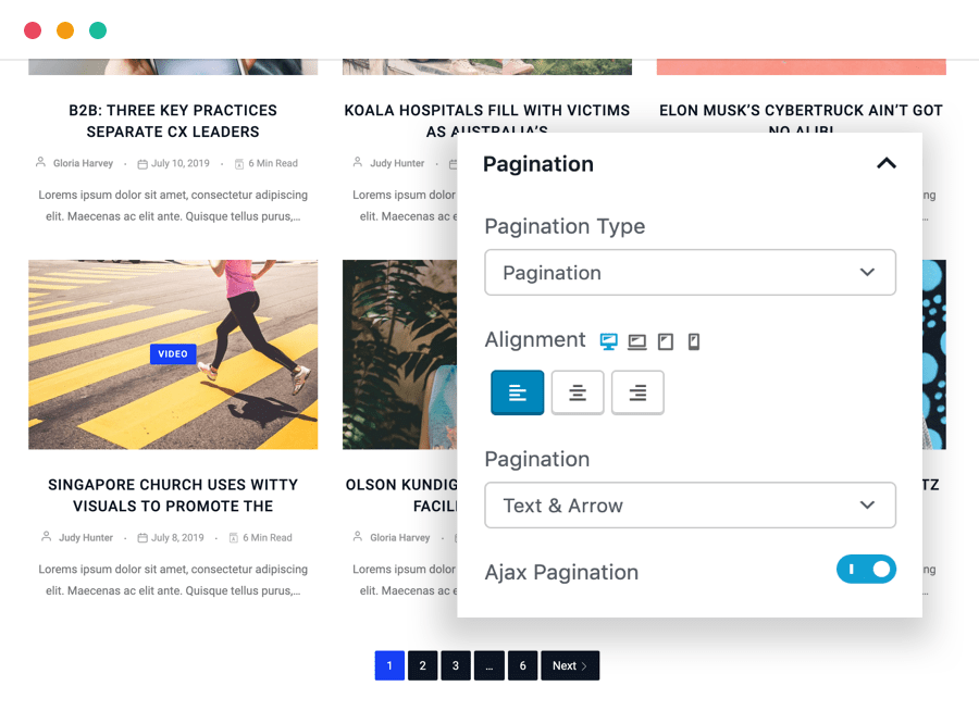 Pro Features 3 Post Pagination