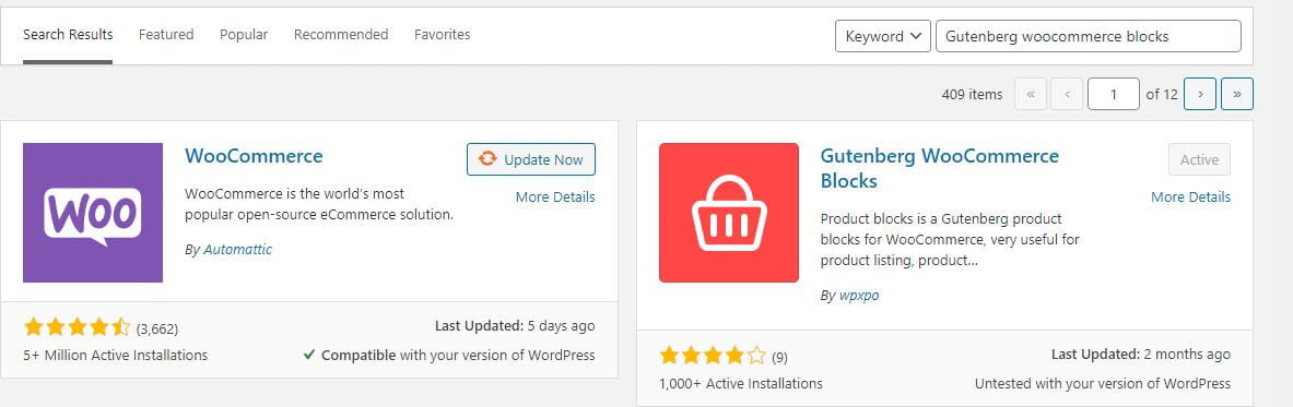 Install Gutenberg Product Blocks for WooCommerce