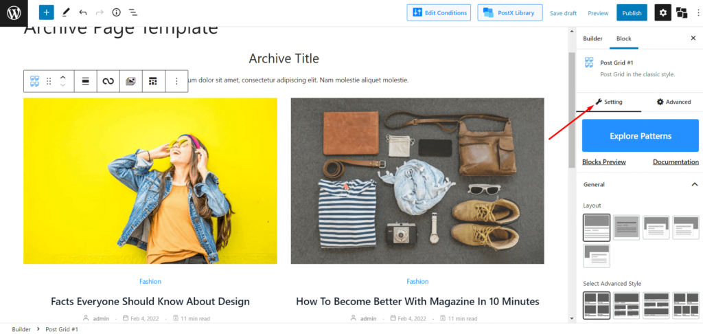 Customize WordPress Archive Page Template
