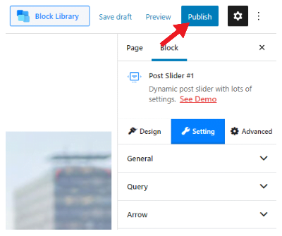 How to Create Gutenberg Post Slider in WordPress 5 Publish Post Slider Page