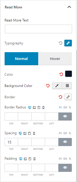 Read More Settings 2 