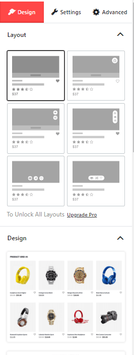 Basic Design Settings 