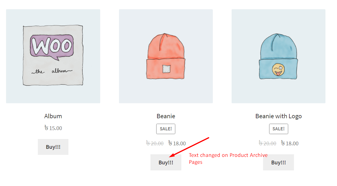 Add to Cart Button Text Change in Product Archive Page