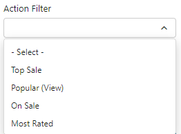 Action Filter Options