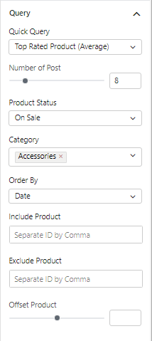 WooCommerce Query with the ProductX Query Builder 5 WooComerce Query Builder Options