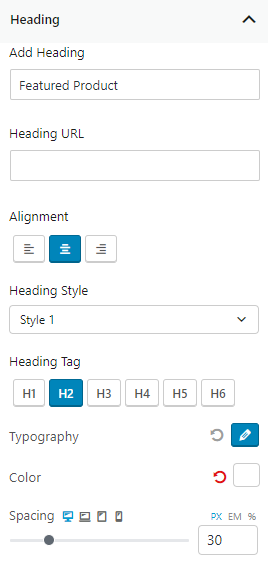 How to add WooCommerce Product Slider Using ProductX 11 Heading Settings Product Slider