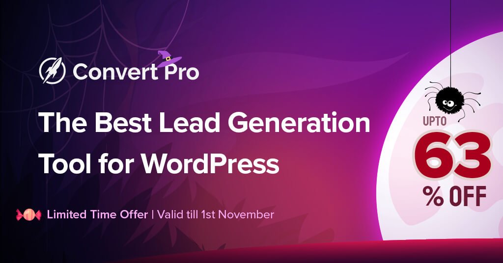 Best Halloween WordPress Sales And Discounts 10 Convert_Pro_Halloween_Sales