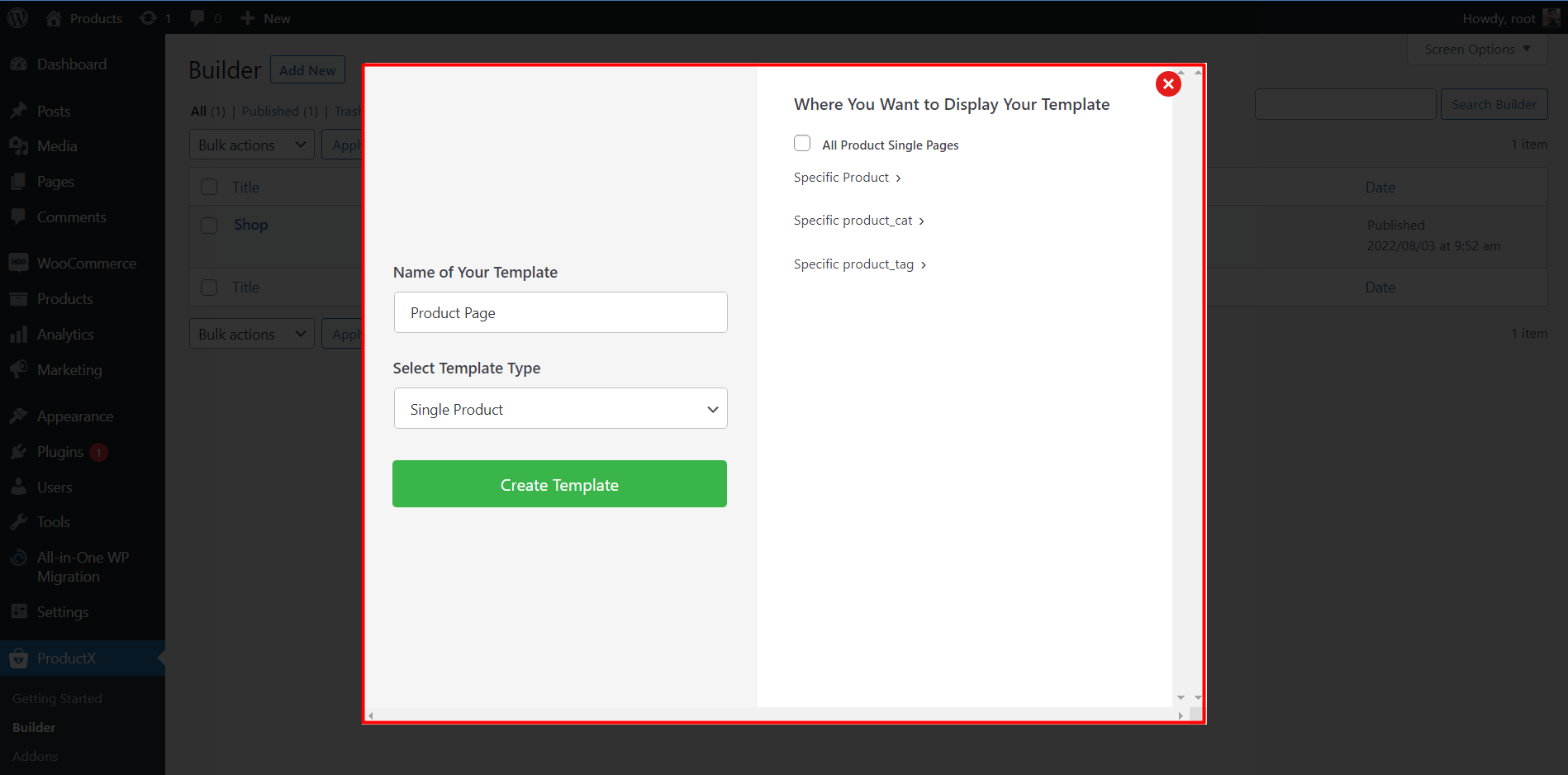 single product page customizer woocommerce