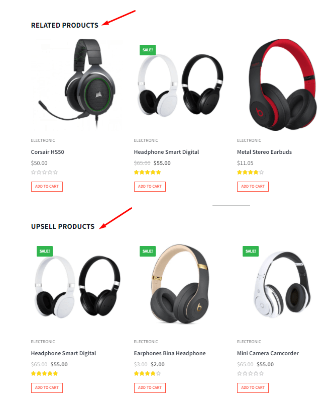 WooCommerce Single Product Page Template (3 Ways to Create & Customize) 23 Related and Upsell Product