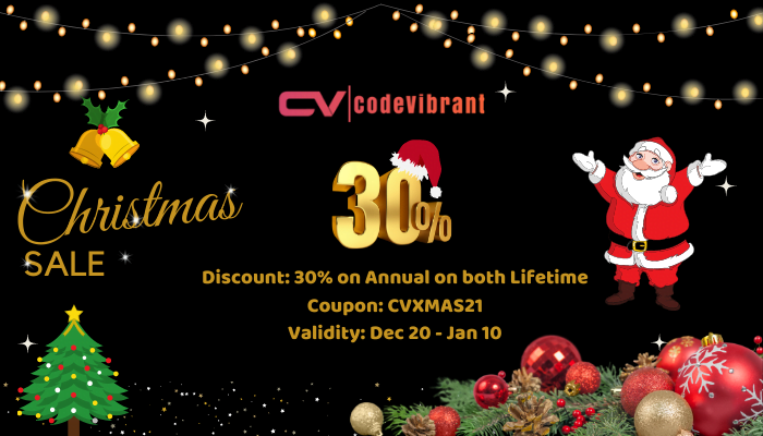 Best WordPress Christmas Holiday Deals of 2021 23 Codevibrant_Christmas_Deal