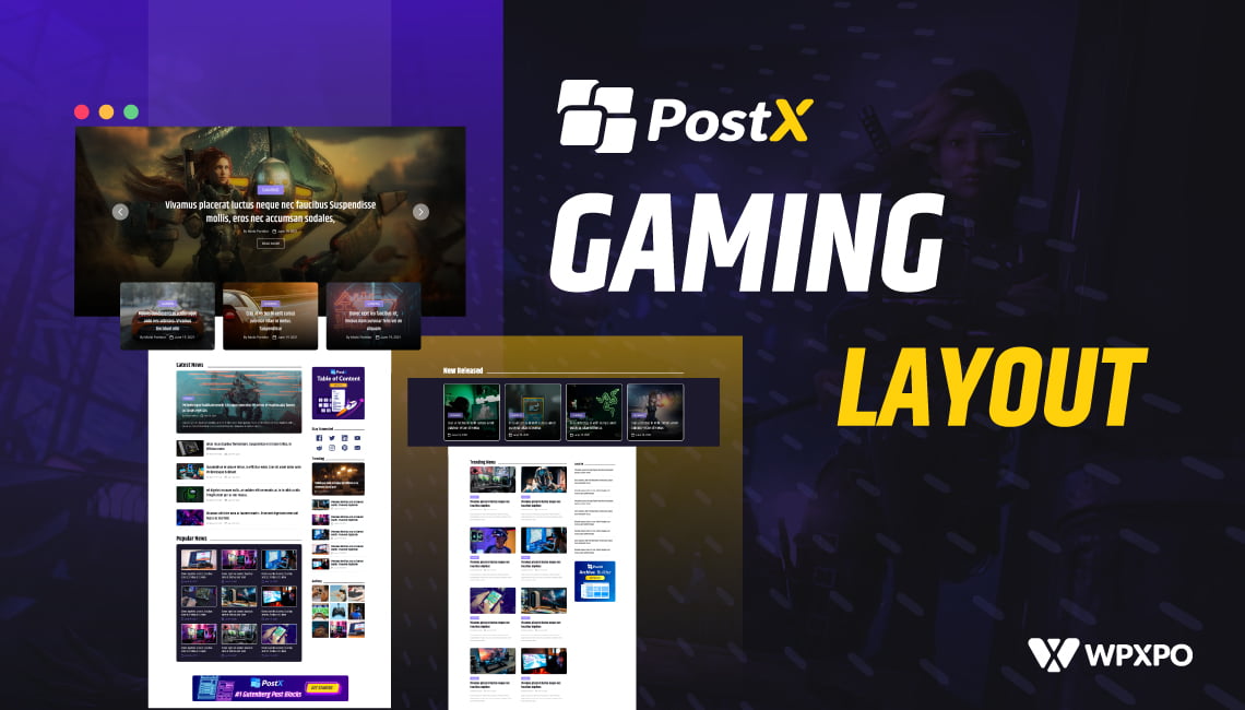 Introducing the PostX Gaming News Template [Something for the Gamers!]