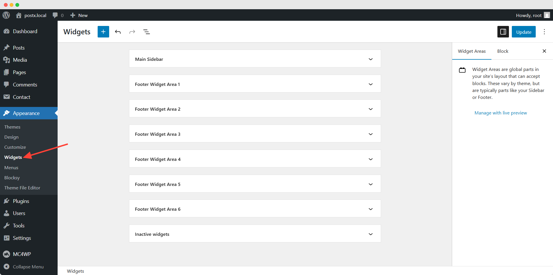 wordpress widgets