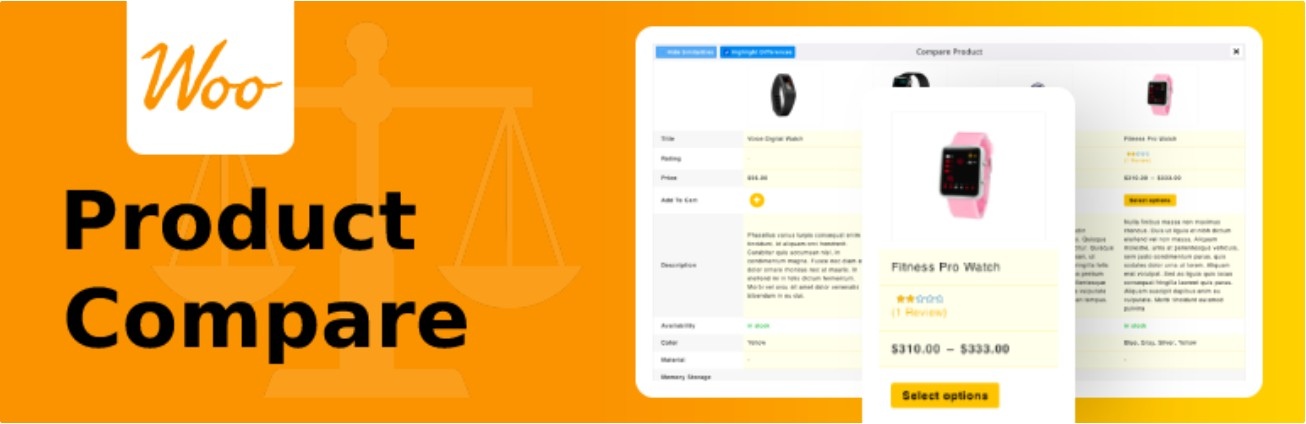 Product Compare for WooCommerce