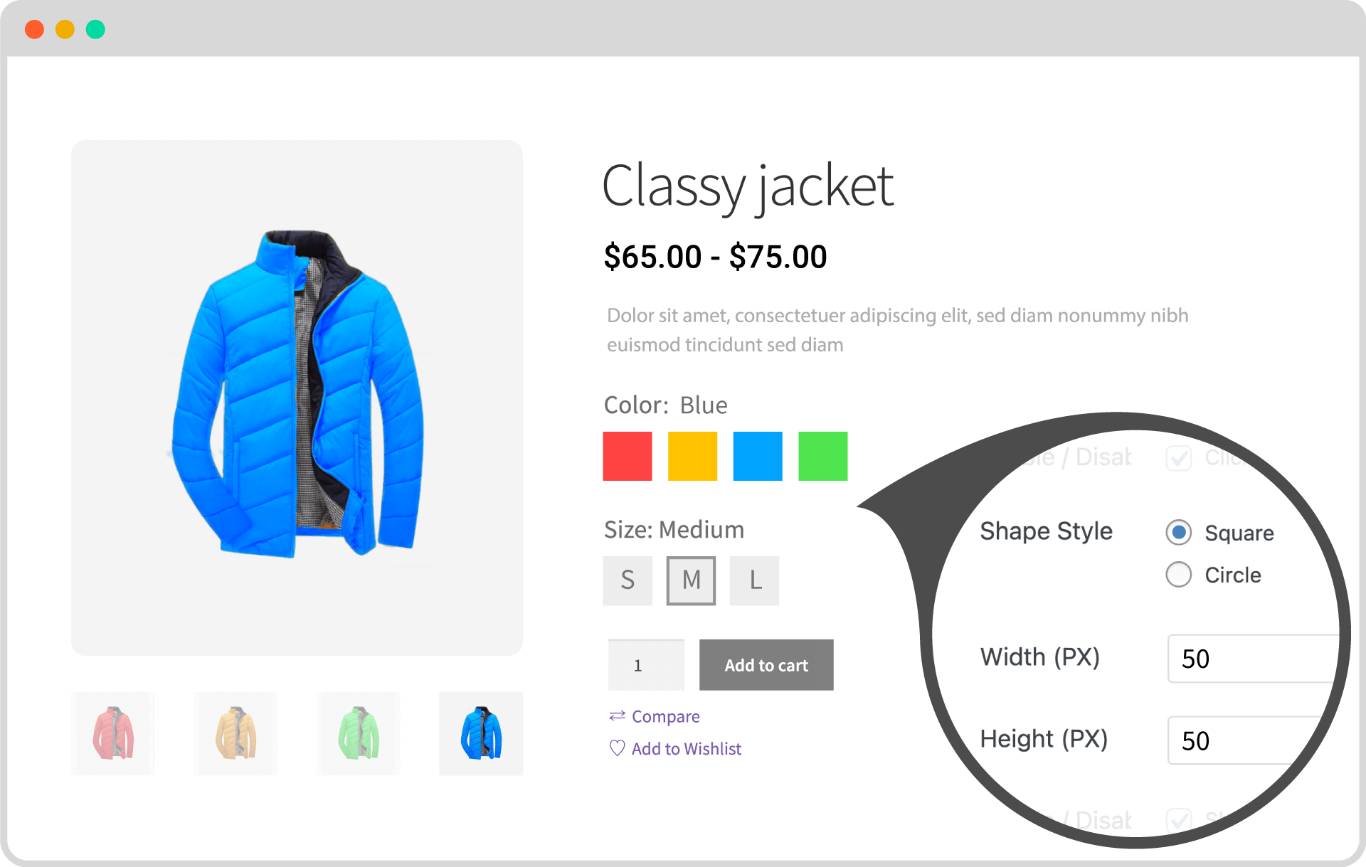 WooCommerce Variation Swatches 6 image