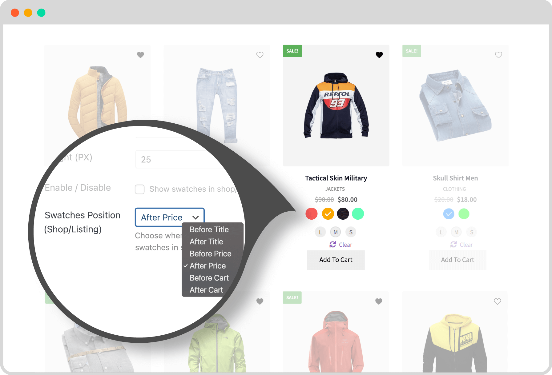 WooCommerce Variation Swatches 11 image