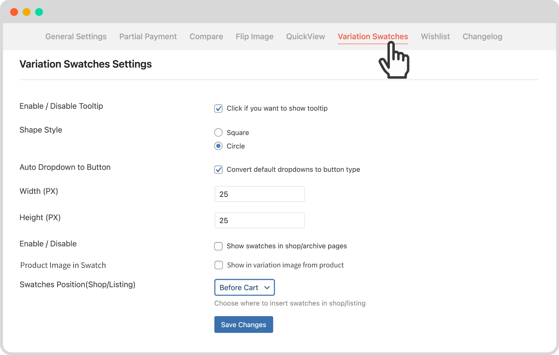 WooCommerce Variation Swatches 10 image