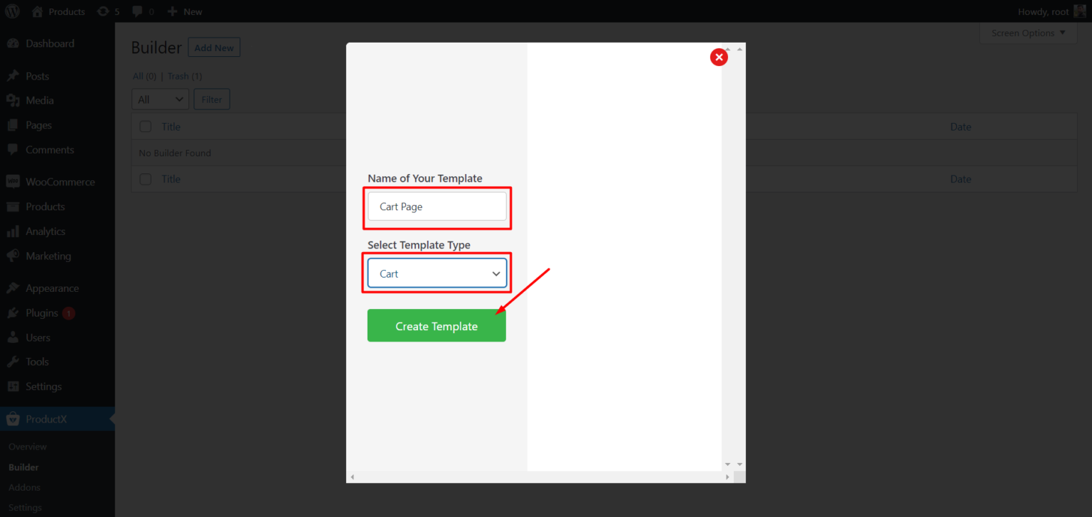WooCommerce Cart Page Builder