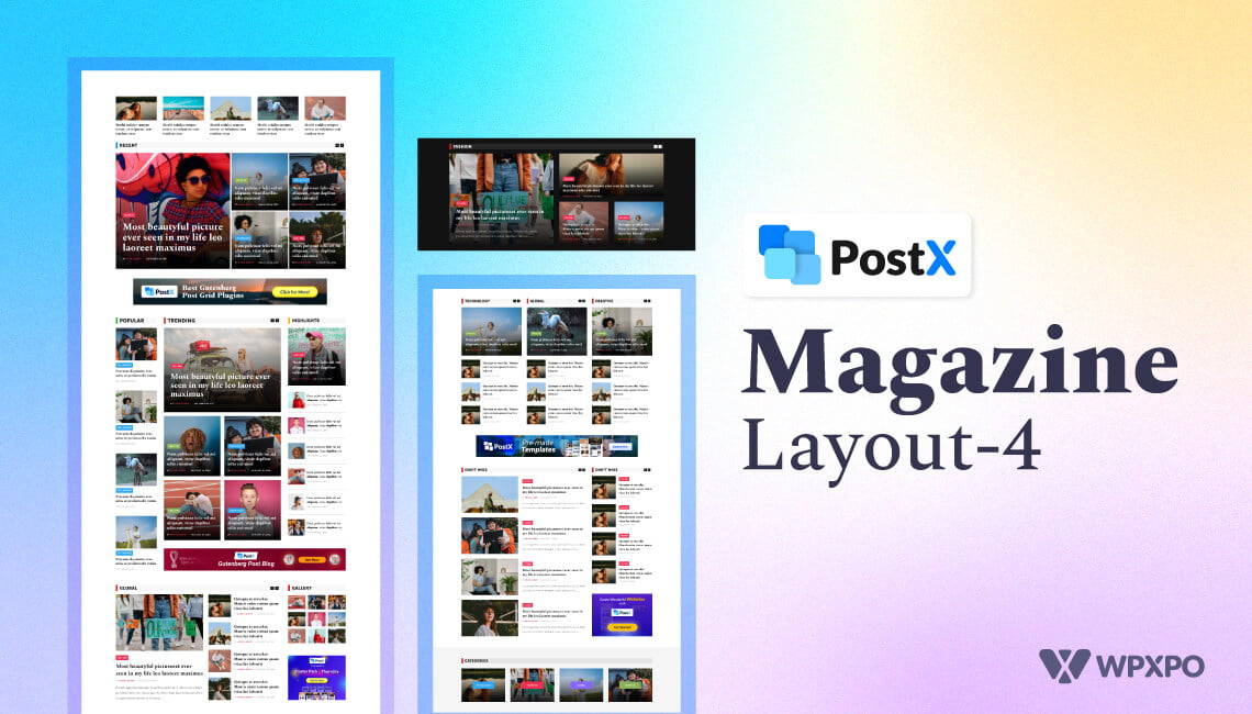 Magazine Layout – PostX: Starter Pack Thursday