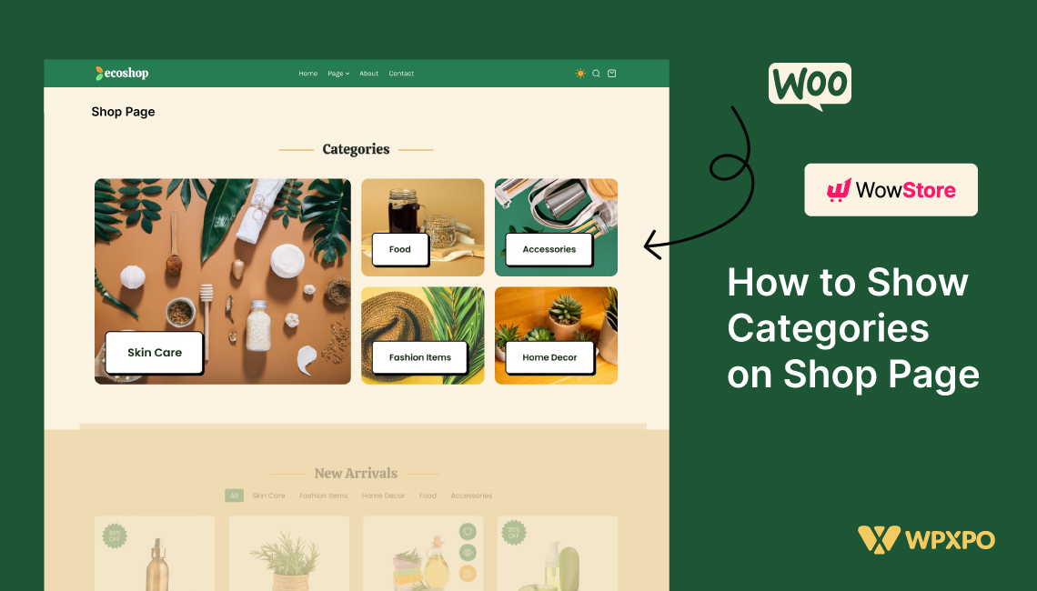 Show Categories on WooCommerce Shop Page