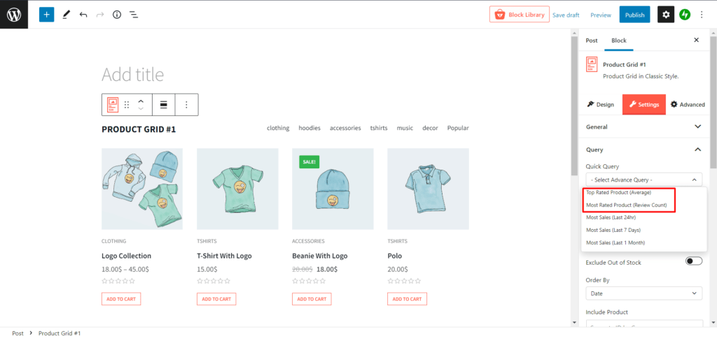 WooCommerce Product Sorting by Rating