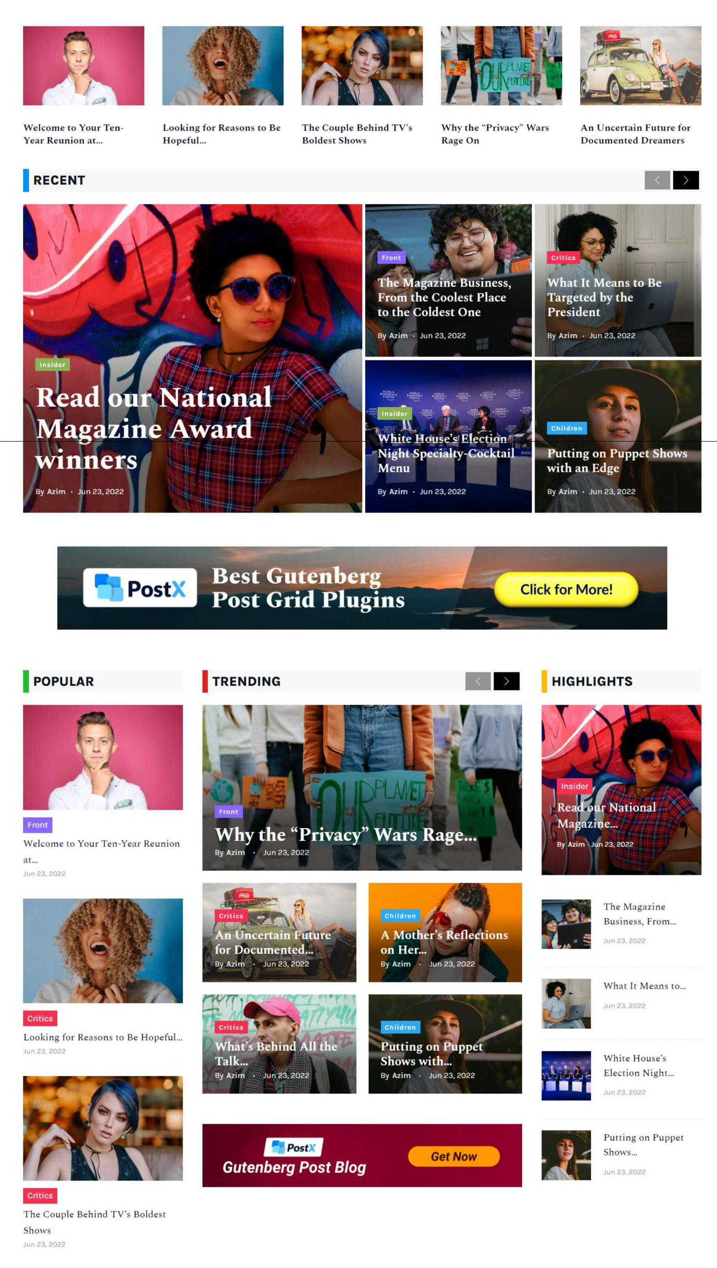 Magazine Layout - PostX: Starter Pack Thursday