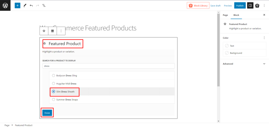 Displaying WooCommerce Featured Products using Gutenberg Blocks