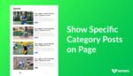 WordPress Show Specific Category Posts on Page