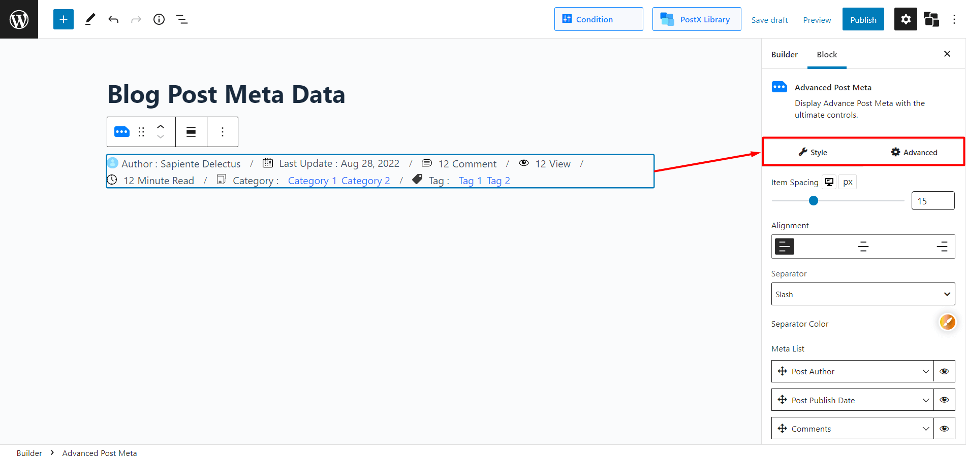 wordpress create post meta