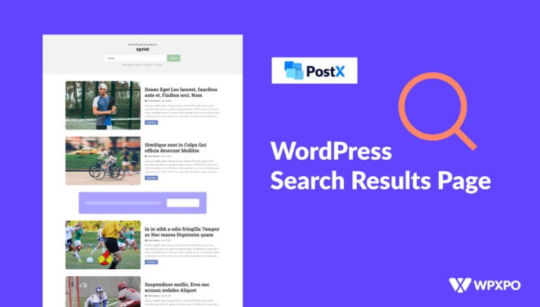 how to create search results page in wordpress