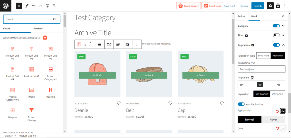 Adding Blocks in Category Page