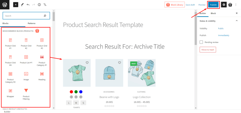Arranging Search Result Page