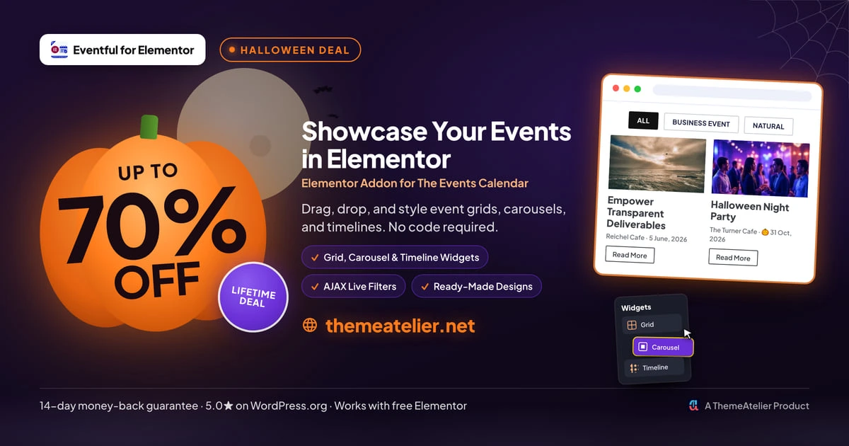 eventful for elementor deal