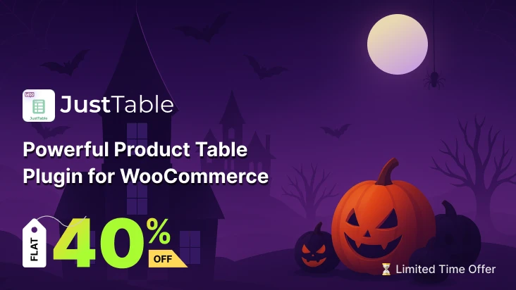 JustTable halloween