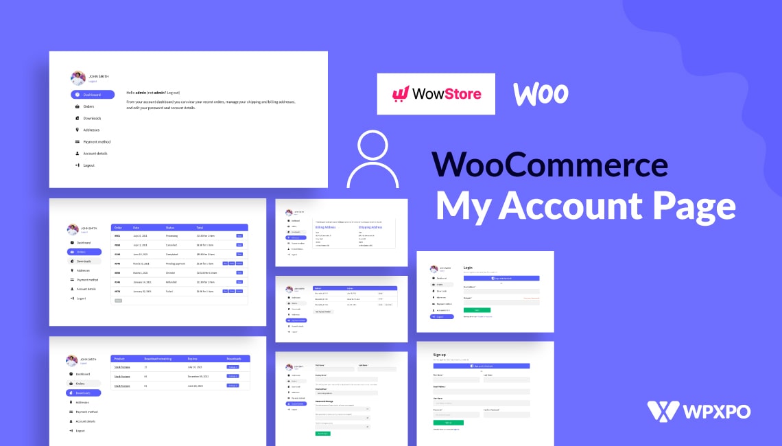 WowStore My Account Page Customization