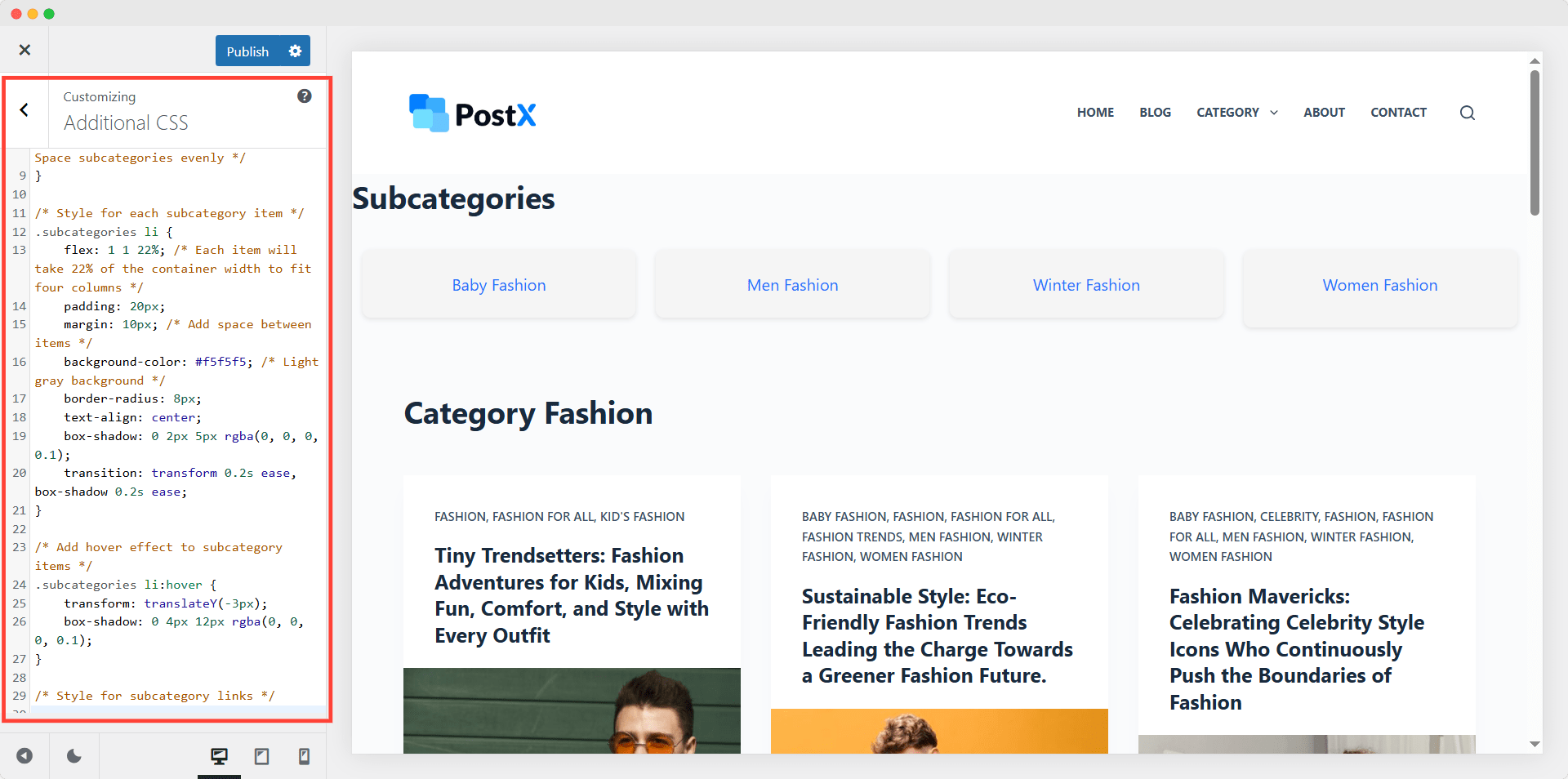 adding additional css