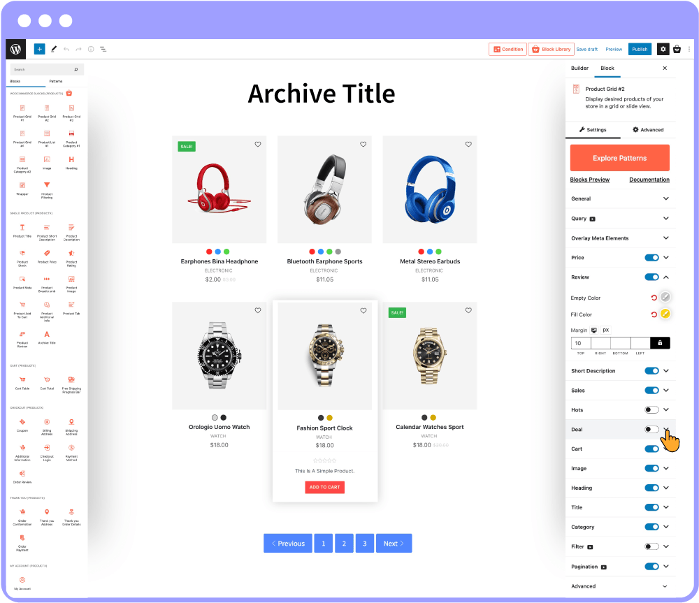 Archive Page Builder