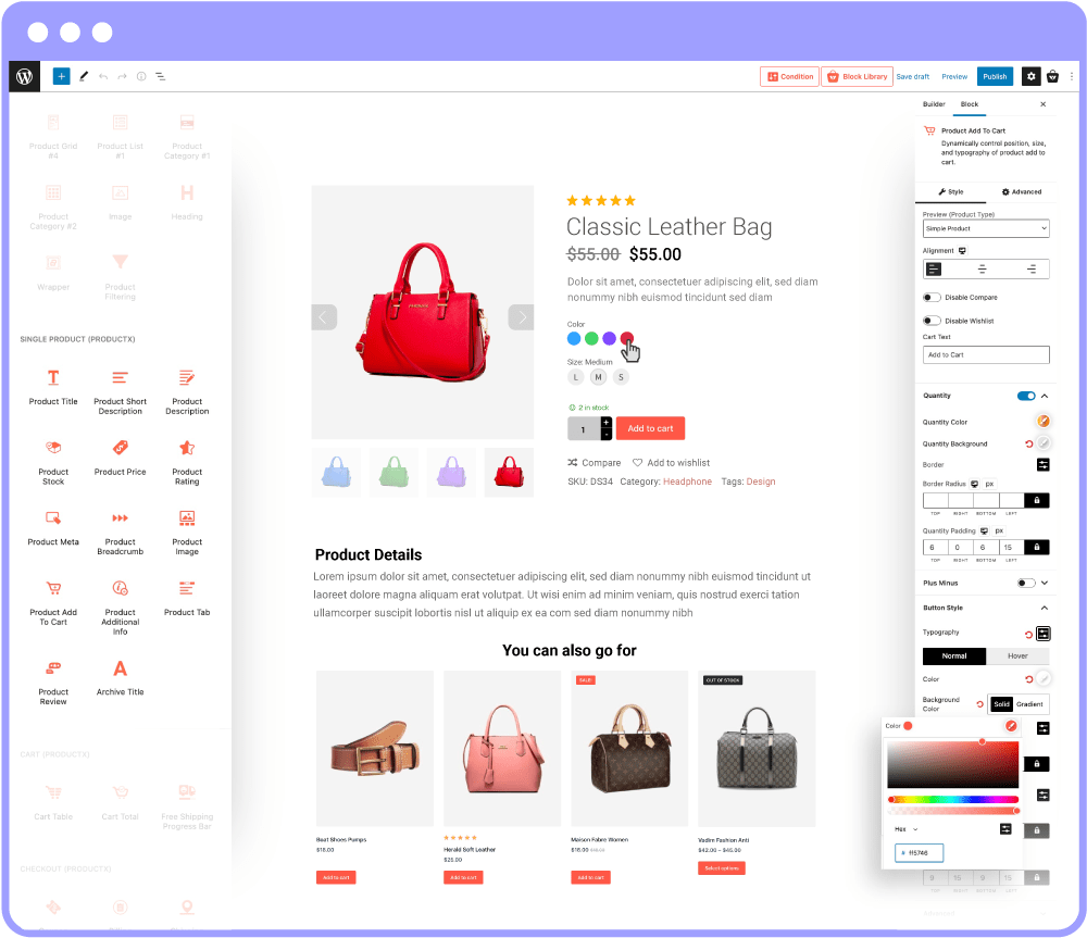 WooCommerce Single Product Page