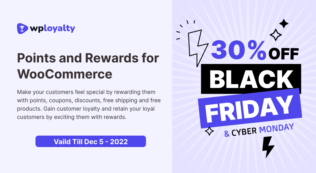 Best WordPress Black Friday Deals and Discounts: Spend Less, Buy More 40 WPLoyalty Black Friday Deals