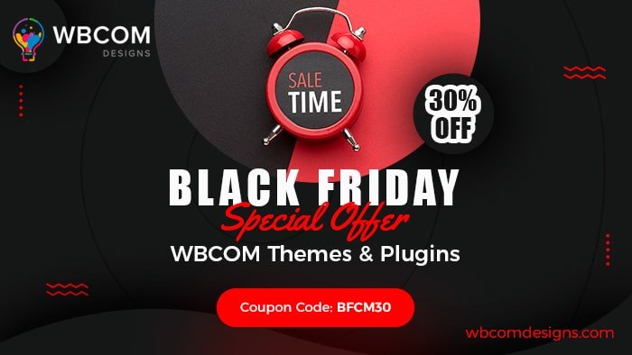 Best WordPress Black Friday Deals and Discounts: Spend Less, Buy More 33 Wbcom Designs Black Friday Deals