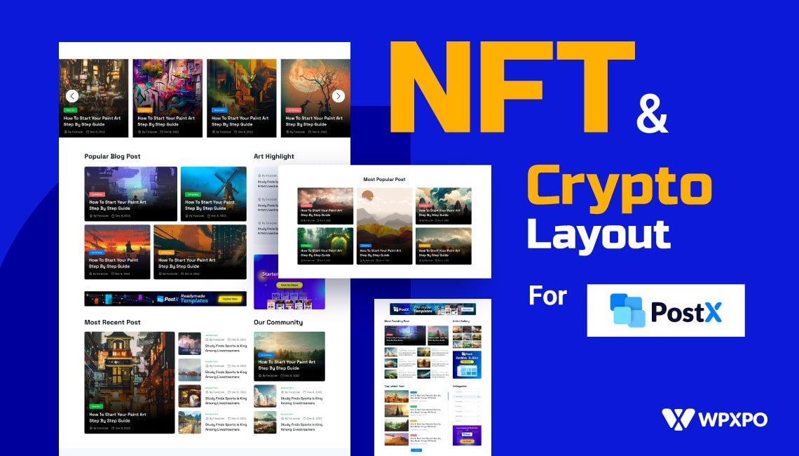 Introducing PostX NFT & Crypto News Layout to Craft Amazing Visual Experience