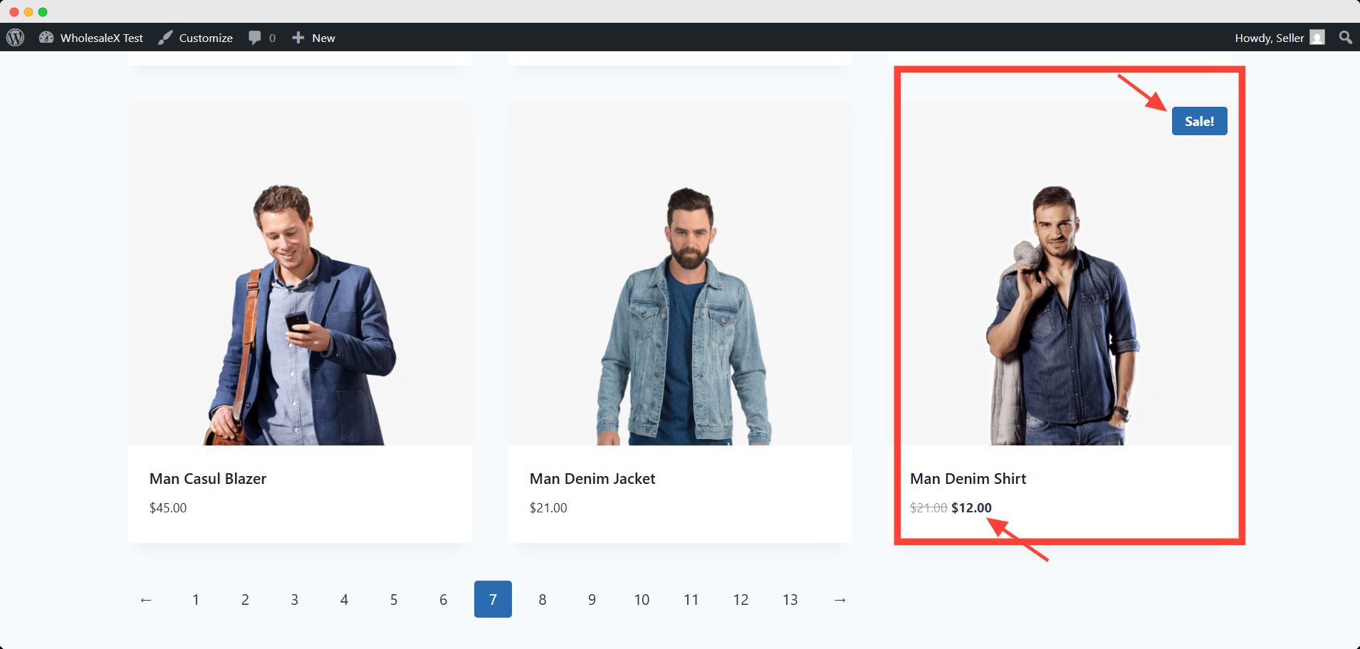 On-sale products in woocommerce
