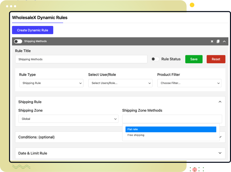 Features 9 Shipping Methods