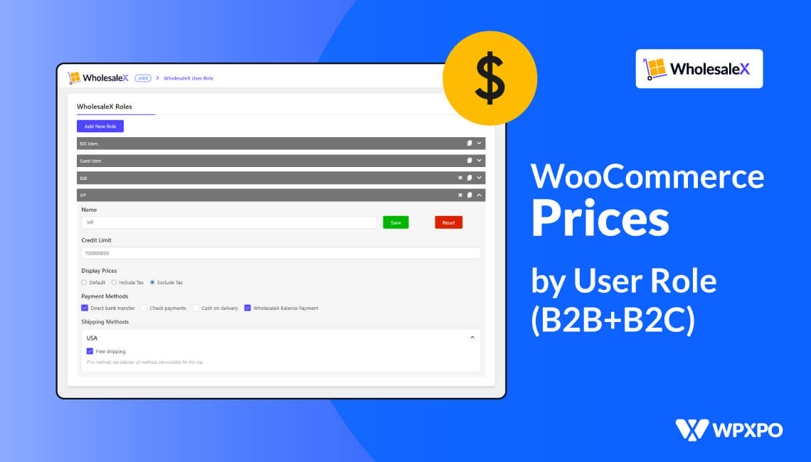 How to Set WooCommerce Prices by User Role with WholesaleX (B2B+B2C)
