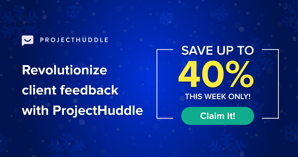 Best WordPress Christmas and Year-End Sales of 2022 - 23 7 ProjectHuddle Christmas Deals