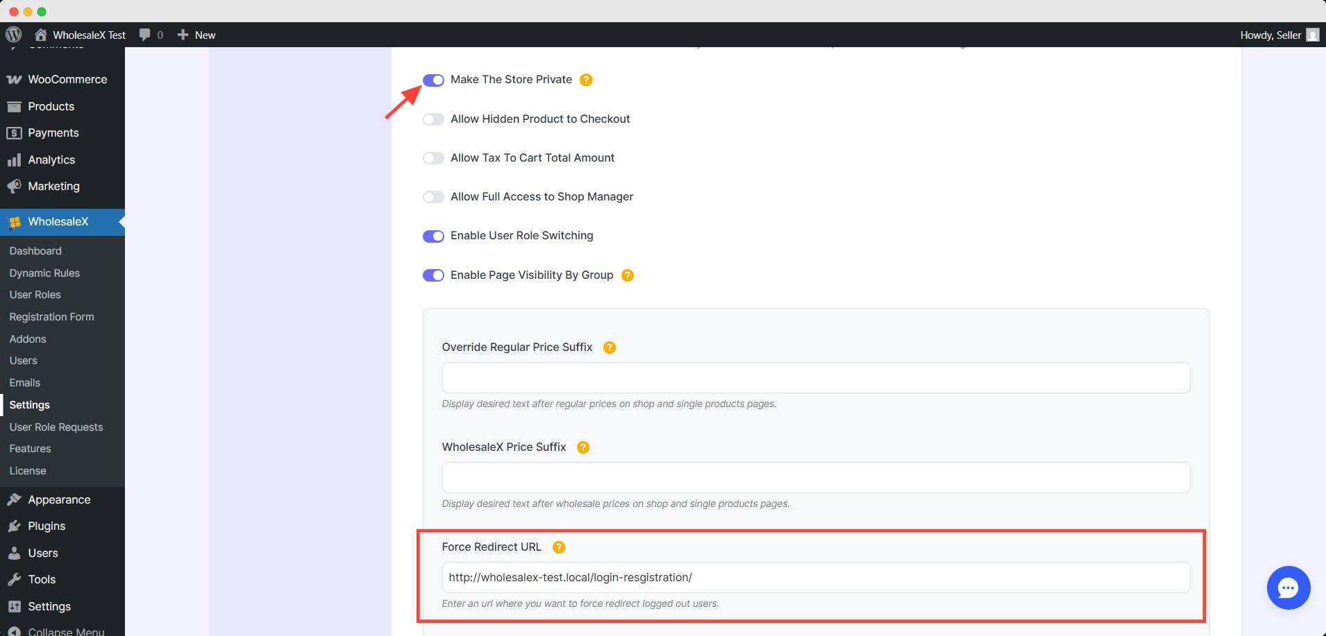woocommerce private store