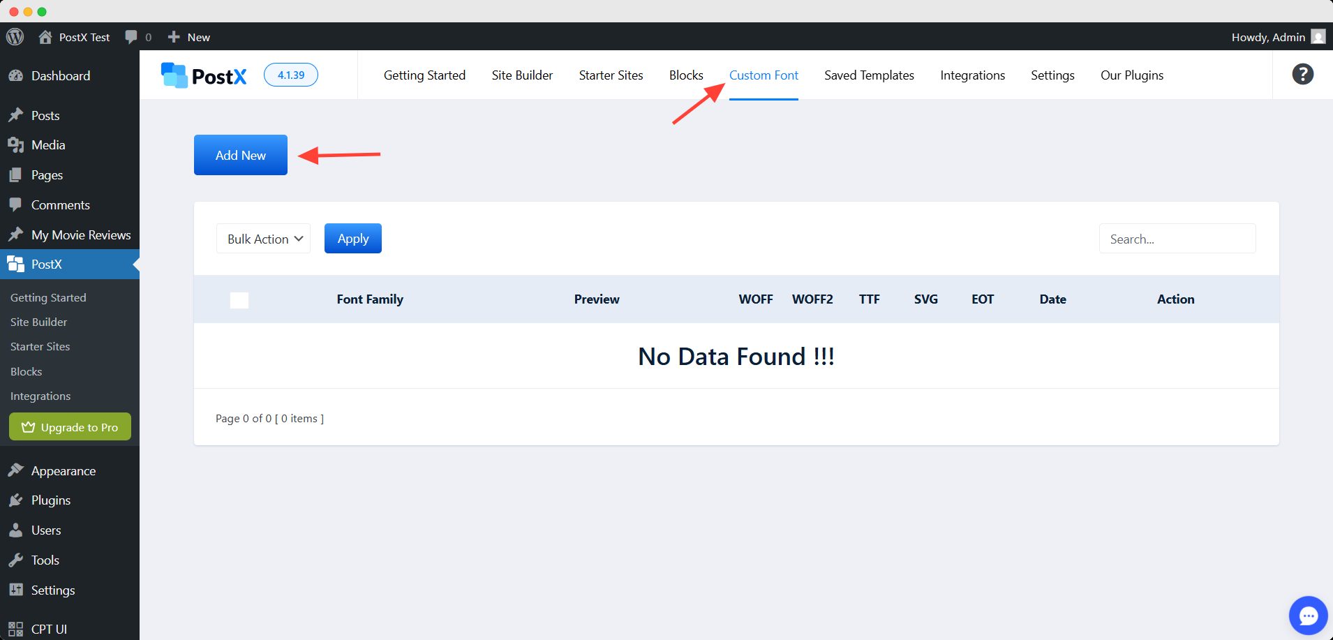 Adding new custom font